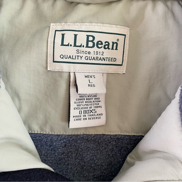 L.L. Bean Polartec Thinsulate Lined Jacket w/ Hood, Multiple Pockets, Men’s L - Picture 7 of 10